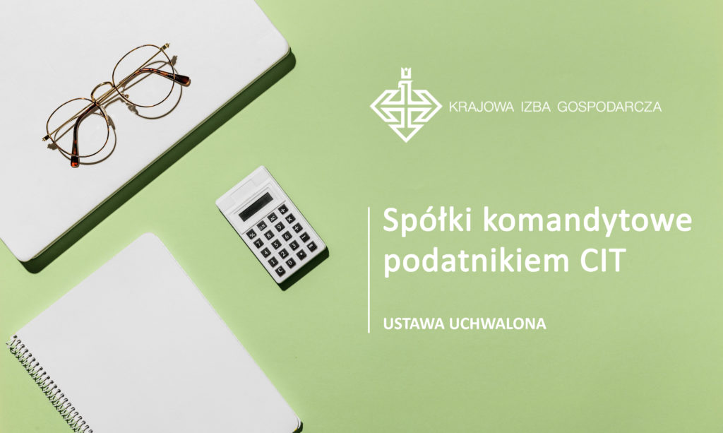 spółki komandytowe podatnikiem CIT